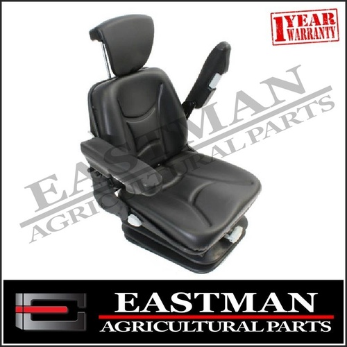 Low Back Cab Mount Suspension Seat With Arm Rests - Tractor Backhoe Excavator